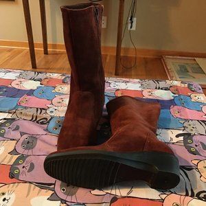 Valleverde women's brown suede boots, size 39,made in Italy